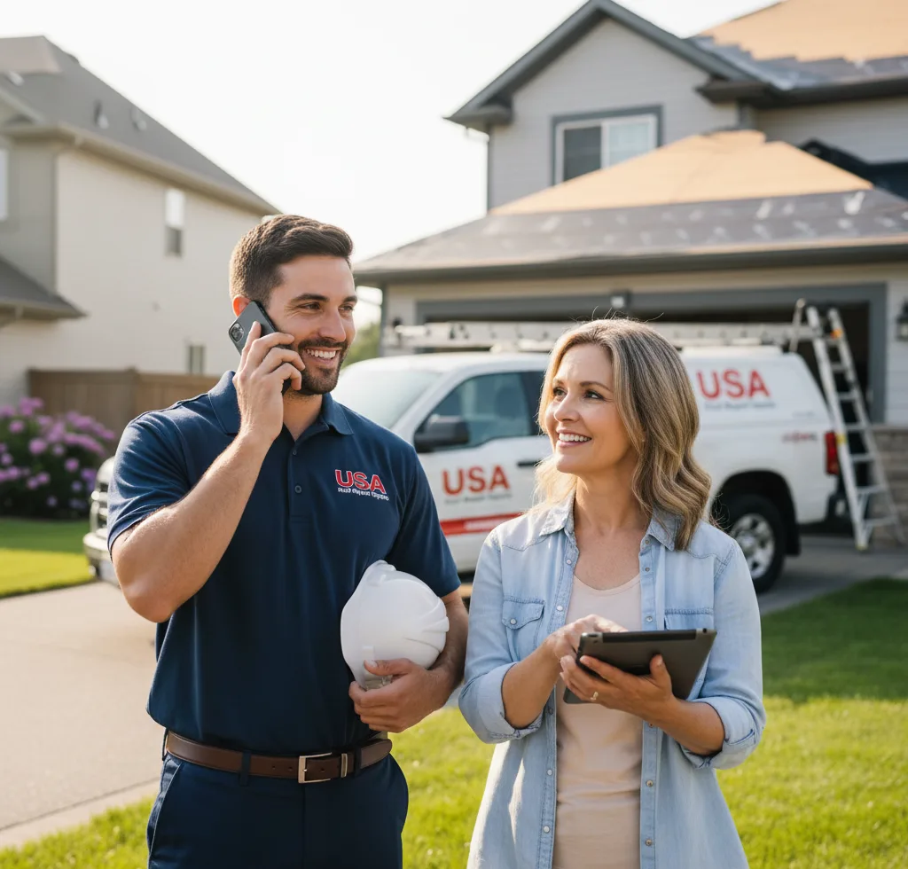USA Roof Repair Experts customer support in Lincolnwood